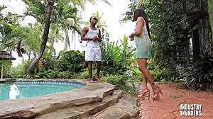 ever wondered about a steamy resort hookup with two massive black cocks pounding me?