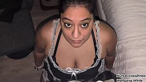 hotel guest pees straight into maid's mouth no bathroom