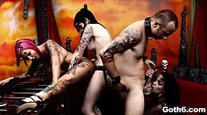 demons host hell satan diabolical orgy with goth punks licking pussy