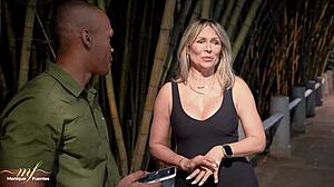 Mature colombian monique fuentes pays street bbc brandon cruz for bareback doggystyle pounding her curvy ass