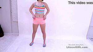 Does This Cheerleader Teen Suck Monster BBC On Casting Sofa?