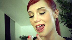 wanna see this russian redhead moan and vibe her big tits to orgasm?