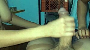 Curvy latina wife catches best friend sucking dick joins hot amateur threesome