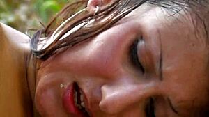 Perky exotic pornstar moans wet pussy orgasms from tight cocking bareback kissing