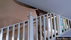 Glamcore teen gets drenched in hot sticky cum explosion!