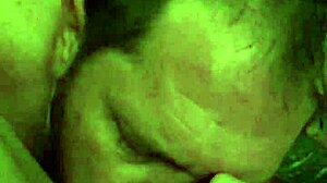 he watches intently as his wife rubs her pussy desperately while i jack off then i creampie her deeply for cleanup sucking