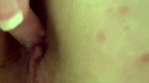 This russian brunette teen spills dirty talk fantasies while fingering shaved pussy ass rubbing small tits double penetration toys wet