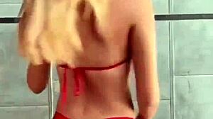 boutinela shakes red bikini thong ass worship closer teasing comp