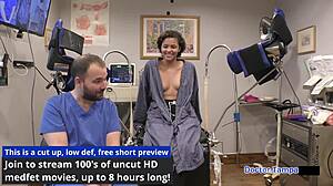 DR TAMPA HUMILIATES REBEL WYATT BACKSTAGE WITH PIERCED NIPPLES! LATEX GLOVES TITS SPREADING FLORIDA