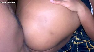 He spins her around then fucks deep inside that wet homemade pussy close up