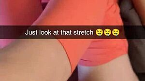 yoga milf cheats with instructor's huge cock creampie on snapchat