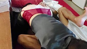 french amateur satin lingerie doggystyle blowjob rimjob clothed fuck