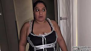 hotel guest pees straight into maid's mouth no bathroom