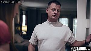 check out this distraught pregnant teen getting manipulated and pounded hard by her boyfriend's stepdad