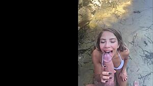 fucked hard on alicante beach by brazilian friend's huge cock