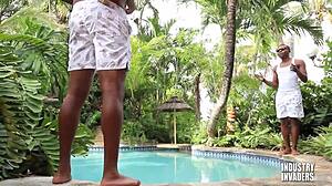 ever wondered about a steamy resort hookup with two massive black cocks pounding me?