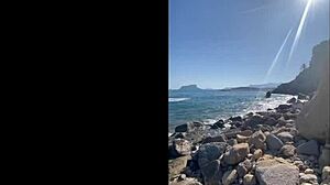 fucked hard on alicante beach by brazilian friend's huge cock