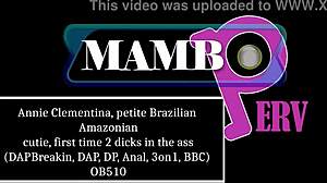 omg annie clementina my petite brazilian ass takes two dicks dap dp anal atm bbc