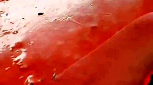 LICKIN HER FEET outside restaurant while she spits on my small cock cuck fantasy!