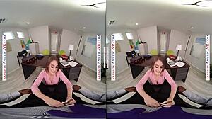 Kenzie's Naughty Office Fuck with Deepthroat Blowjob Cum Swallow and Titty Play