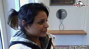 German virgin, ready for grandpa's cock on first casting?