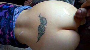 milf's big ass filled with anal creampie cumshots