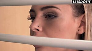 lya missy bores of fingering so she fucks her bbc roommate doggystyle till he cums in her mouth