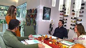 Arab milf mommy takes family freeuse thanksgiving gangbang outdoors