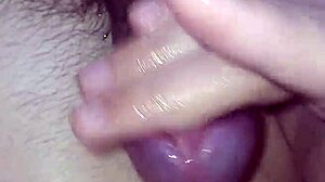 guy drools massively on monster cock in convulsive solo jerk