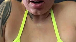 thong gym tease on copacabana beach gets pussy dripping wet from horniness
