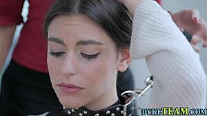 rimmed busty milf fingers teen in lesbian scissoring frenzy