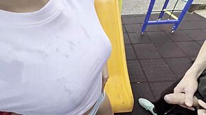 we found busty latina in park sucking our dicks till caught