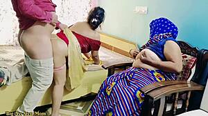 Hot Indian Stepdaughter and Stepmom Pound Outdoors with Young Boy!