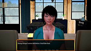 Brunette With Big Tits Plays Naughty Family Game