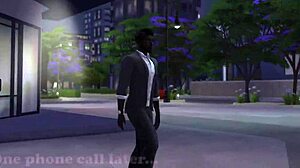 Blonde Wife Cheats in The Sims 4 Anniversary with BBC Cuckold Creampie Game Holiday Interracial Sharing