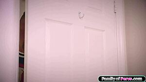 Stepdad Unwraps Teen for Christmas Deepthroat and Pussy Fuck