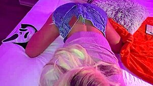 Ghostface ravages blonde Meagan Moore