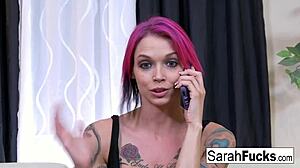 yo, check out these tattooed big tit lesbians fucking each others pussies hard