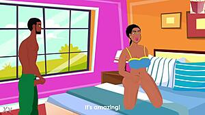 Titi's solo squirt play leads straight to her man's throbbing cock