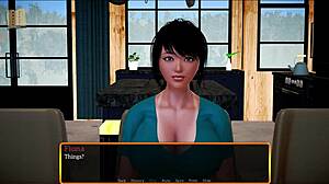Brunette With Big Tits Plays Naughty Family Game