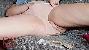 panties hide her juicy fingering secrets up close