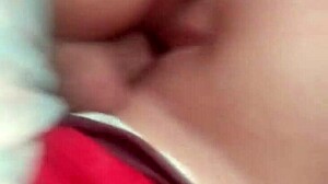 Young workout whore gets pussy slammed close-up during naked striptease fuck
