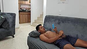 Curvy Mature Colombian Fucked by Petite Young Stepson