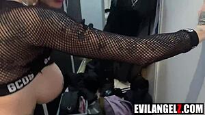 Petite MILF Gives Backstage POV Blowjob to Mick Shagger