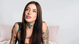 horny argentinian teen fingers shaved pussy before slurping stepbro's massive cock cum