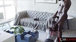 goth girl rocky, ever squirted riding that massive black cock?