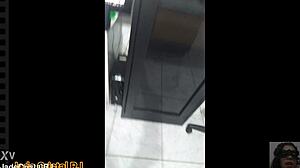 Beautiful Brazilian Housewife Flashes Juicy Shaved Pussy And Tight Ass In Trailer