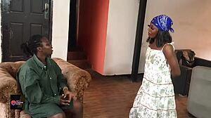 Ebony house girl fucks juicy madam clit-to-clit first time ever!