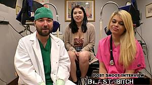 Mina Moon sucks cock gets fucked twice in POV
