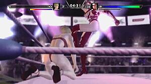 Can Lady X Crush Miss Spencer in Rumble Roses Wrestling Tit Domination Humiliation?